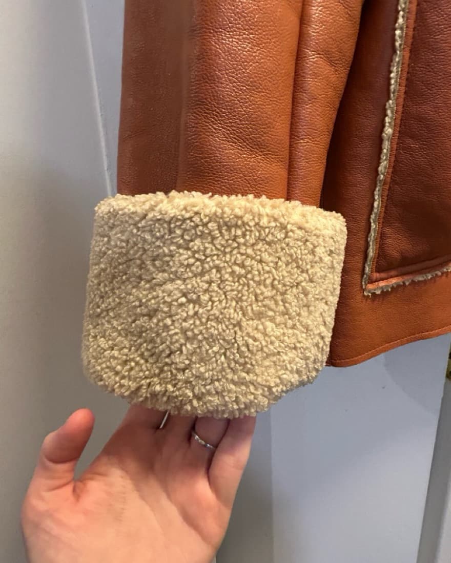 Nanushka Faux Shearling Leather Jacket - Image 3