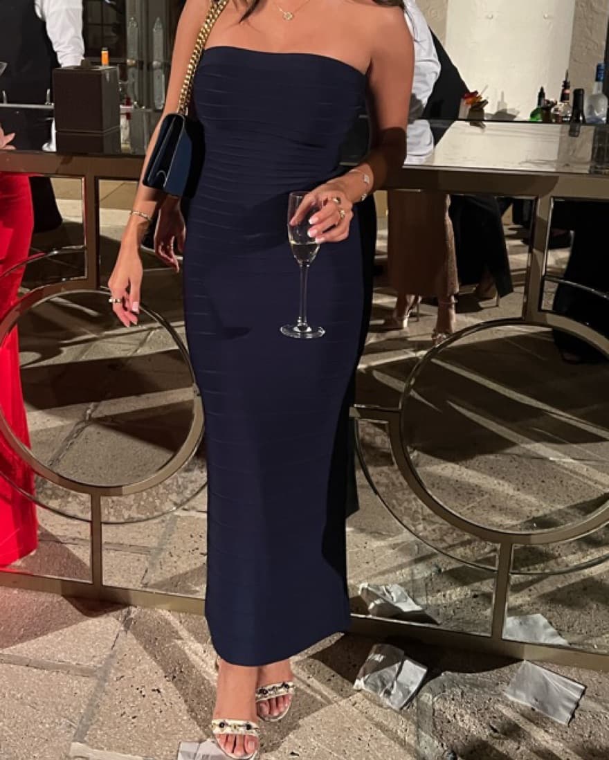 Herve Leger Bodycon Dress - Image 1