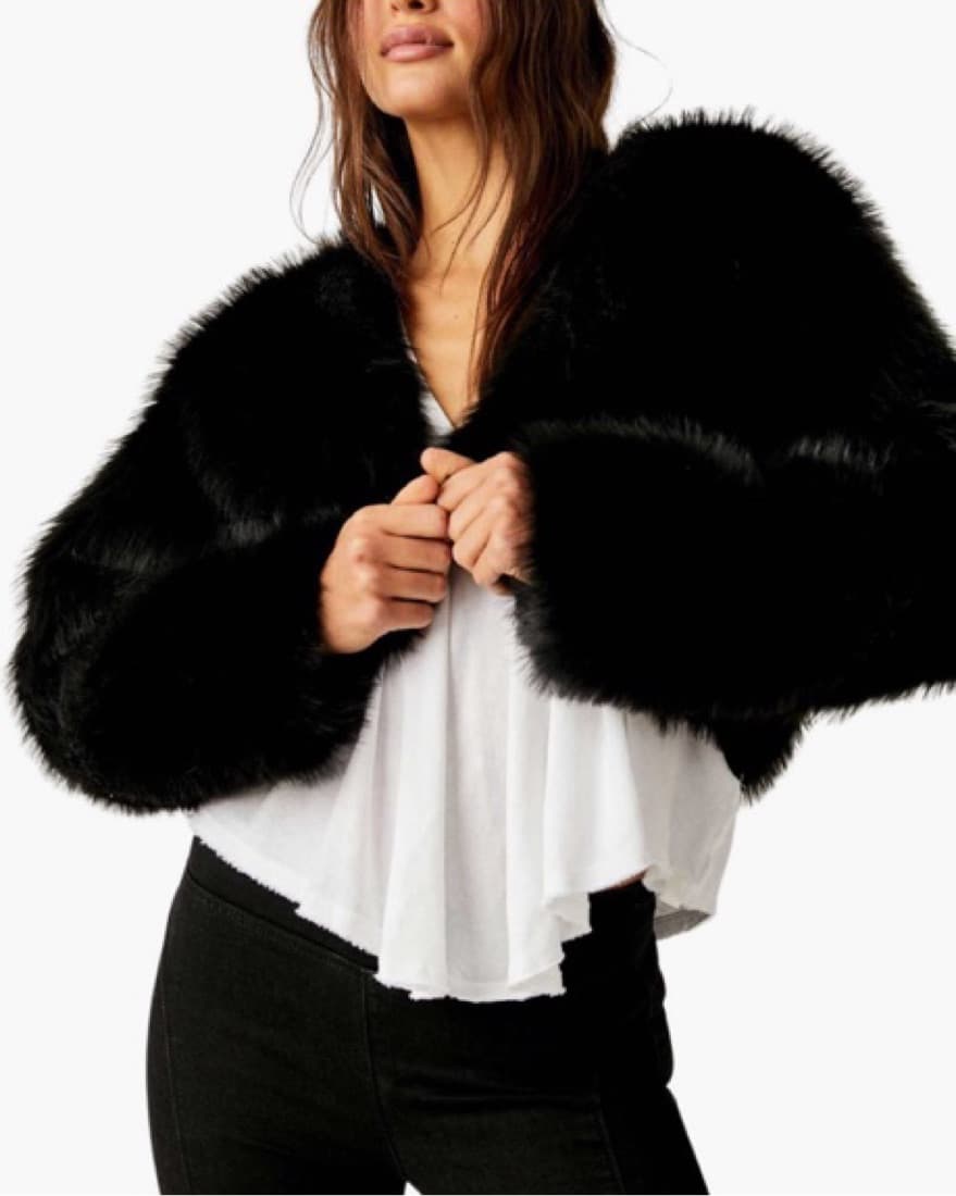 Free People Martini Bolero Fur Jacket - Image 4