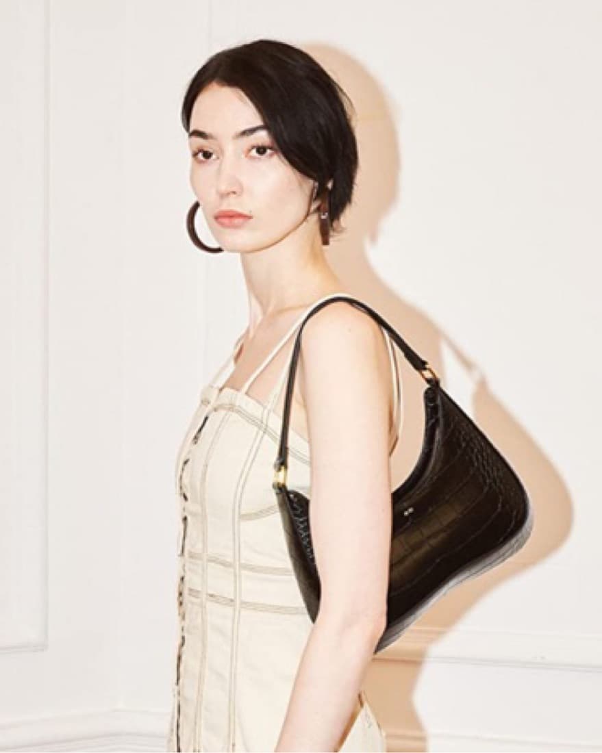 JW Pei Black Croc Ruby Bag - Image 3