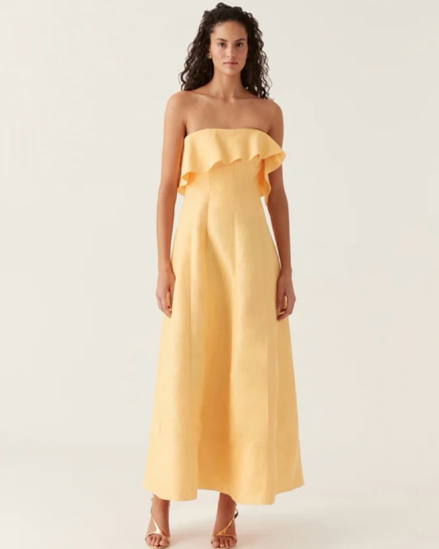 Aje Shallows Strapless Gown - Image 2