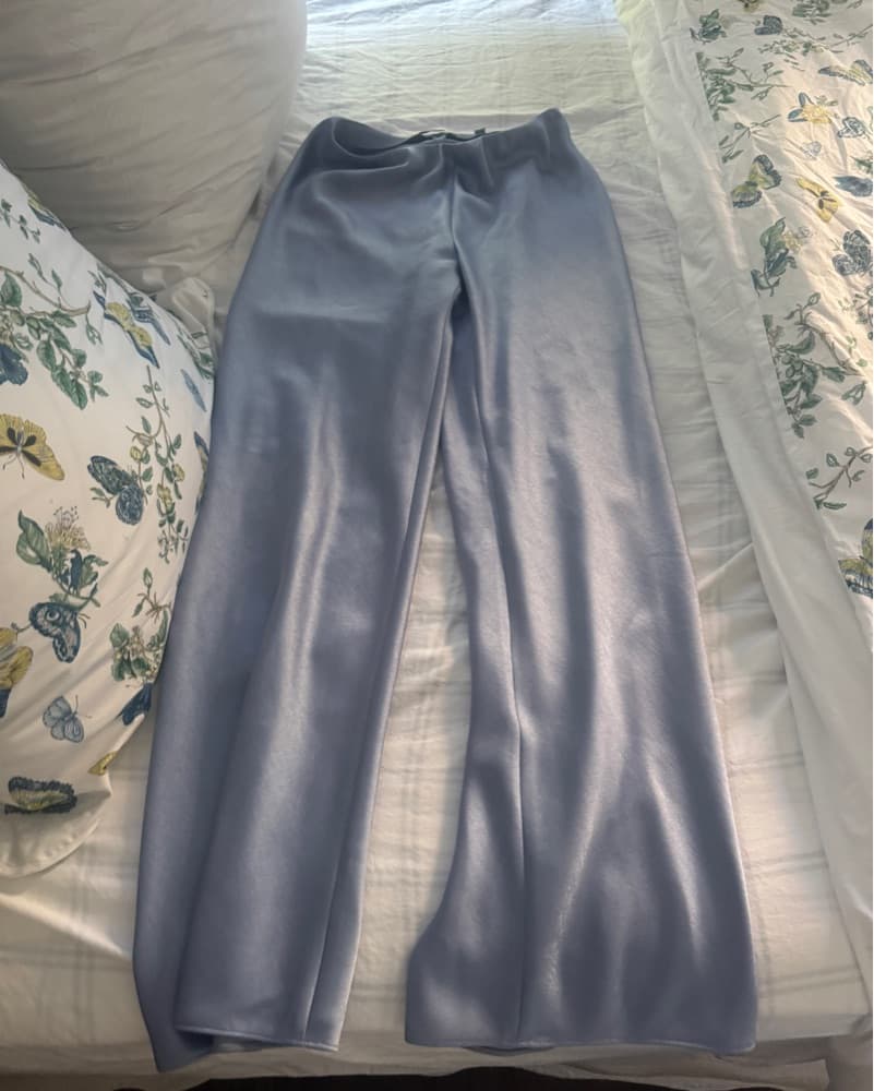 Vince Blue Bias Satin Pants - Image 3