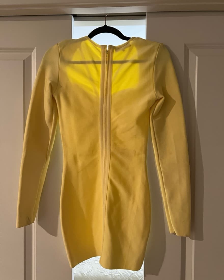 House Of CB Giacomina Yellow Dress - Image 6
