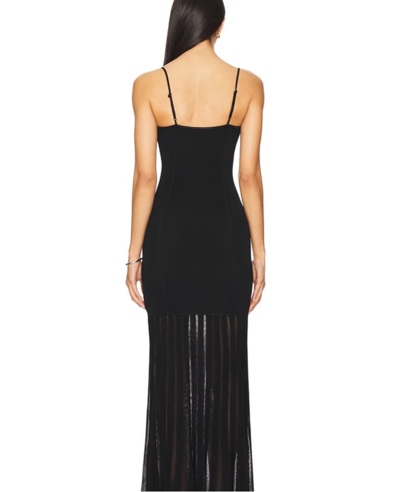 Elegant Black Maxi Dress - Image 2