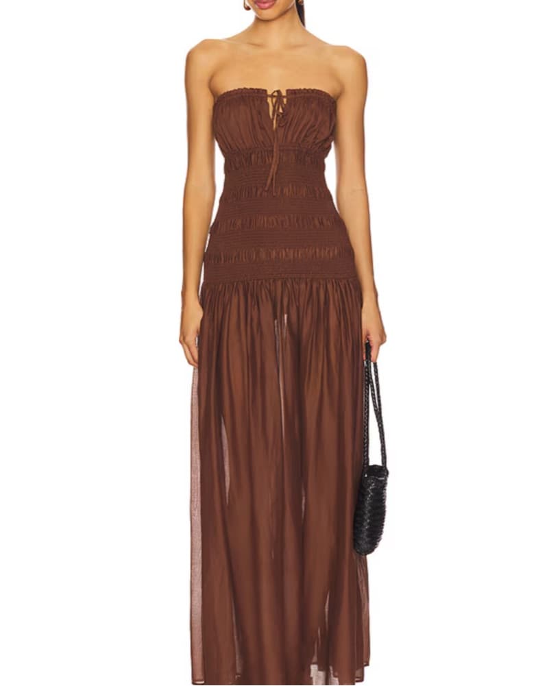Tularosa Brown Summer Dress - Image 1