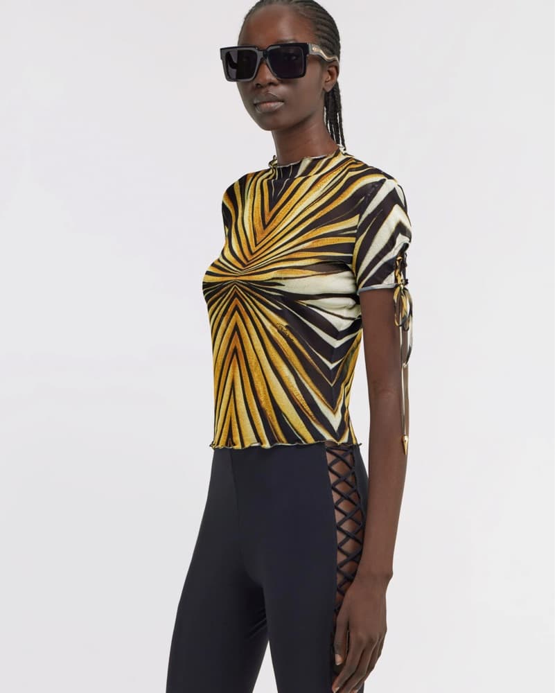 $650 Roberto Cavalli Ray Of Gold Top - Image 3