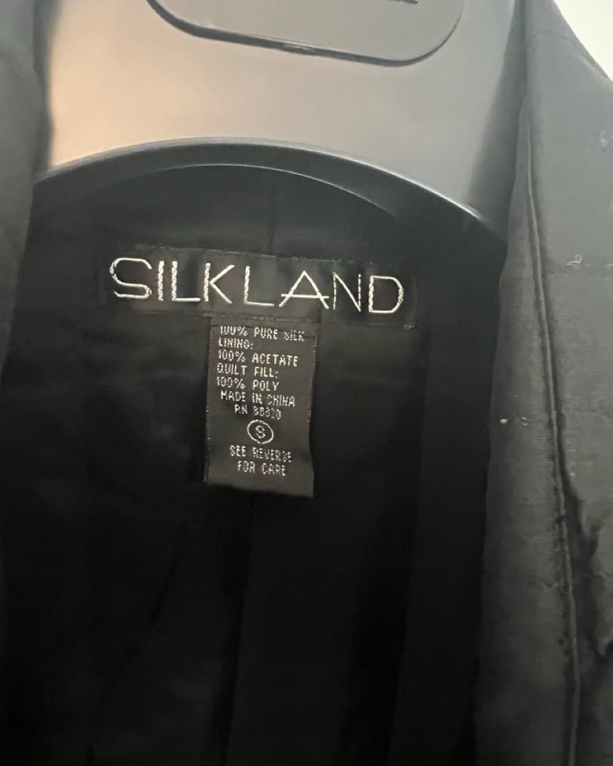sick embroidered silk padded jacket  - Image 5