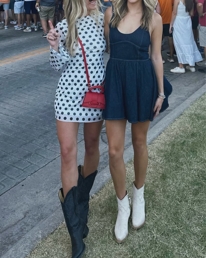 Polka Dot Mini Dress - Image 1
