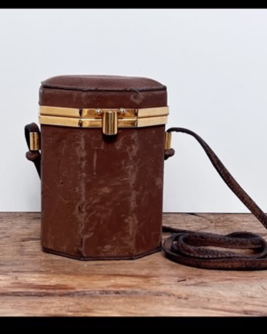 Vintage cylinder crossbody 1970s bag  - Image 6