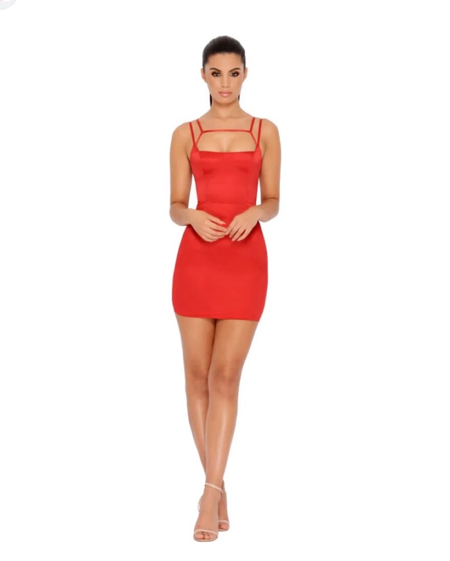 Run The Show Cut Out Satin Mini Dress  - Image 1