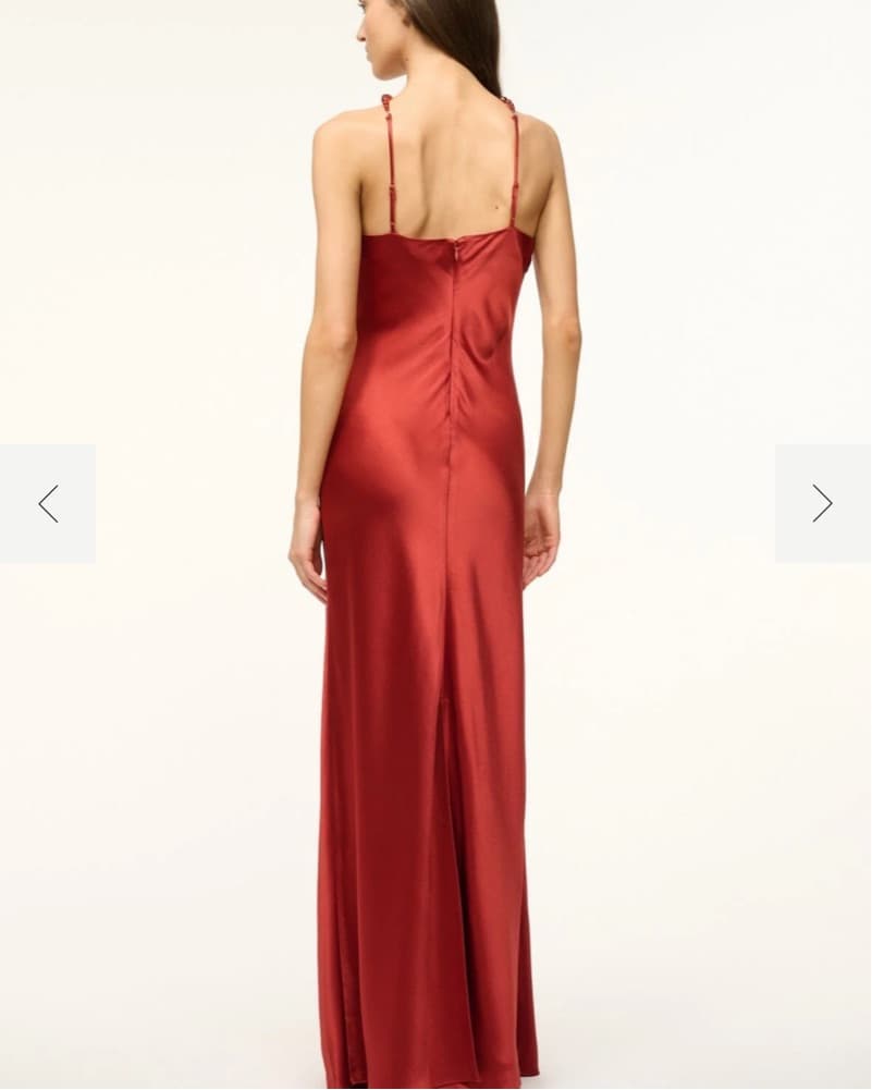 Staud Cadence Dress in Rust - Image 2