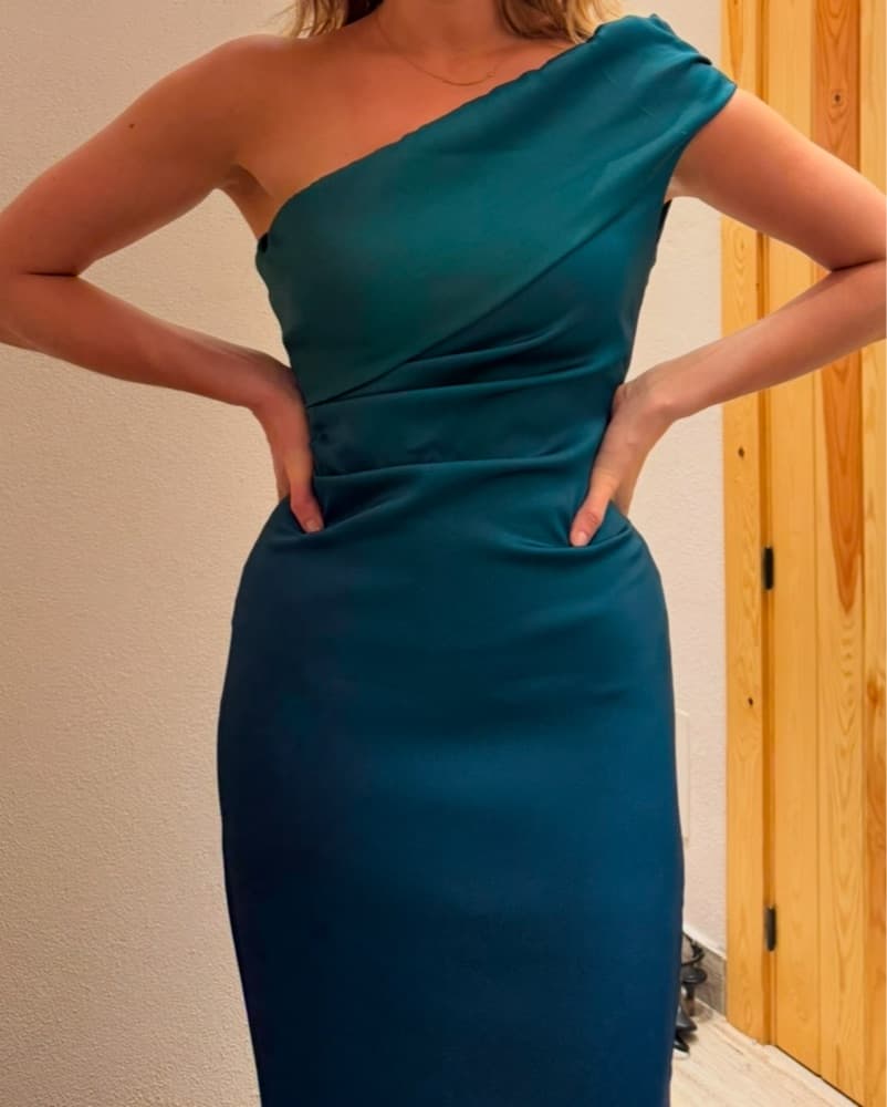Lady Pipa Ombre Teal To Blue Gown - Image 3