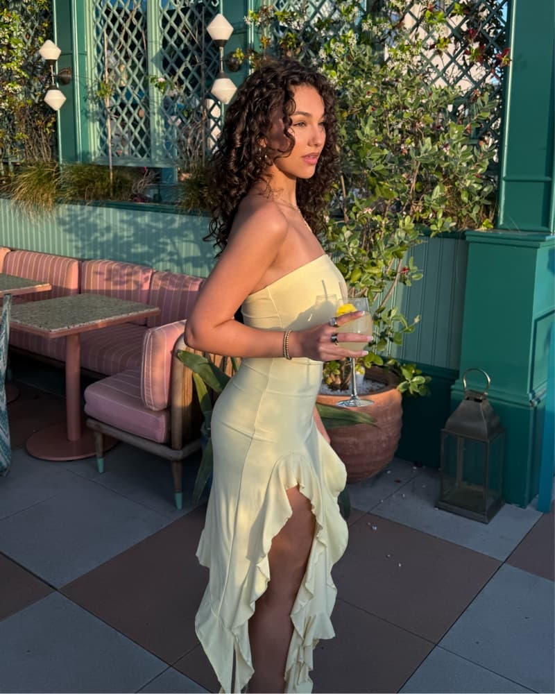 Strapless Frilly Dress - Image 1