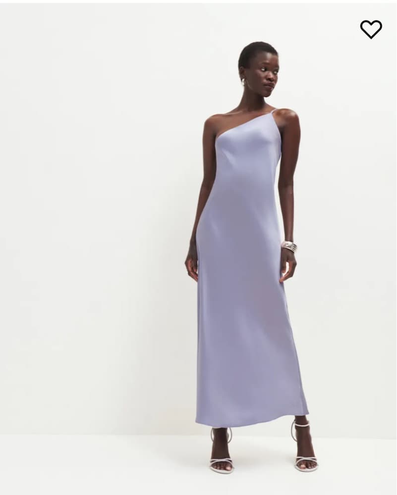 Luxurious One-Shoulder Lavender Gown - Image 2