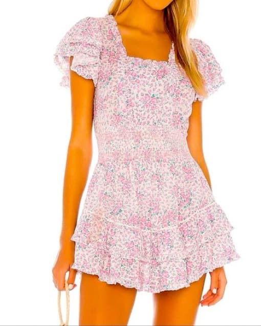 LoveShackFancy Stanton Mini Dress - Image 1