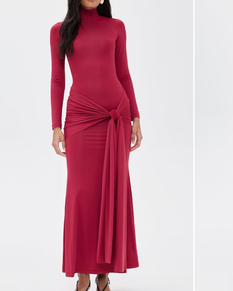 Alix Maxi Tie Front Dress - Image 1