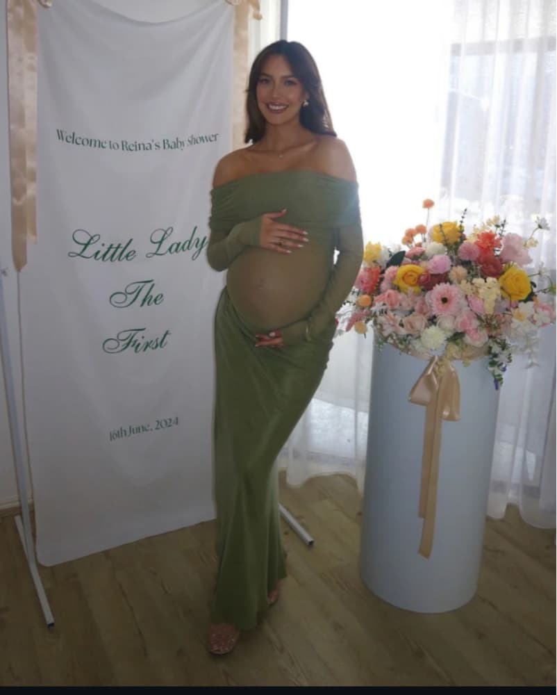 Benni Pistashio Green Off The Shoulder - Image 5