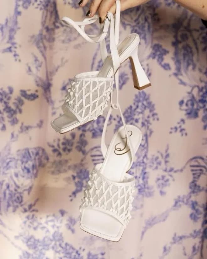 Sam Edelman Candace Ankle Heel White  - Image 4