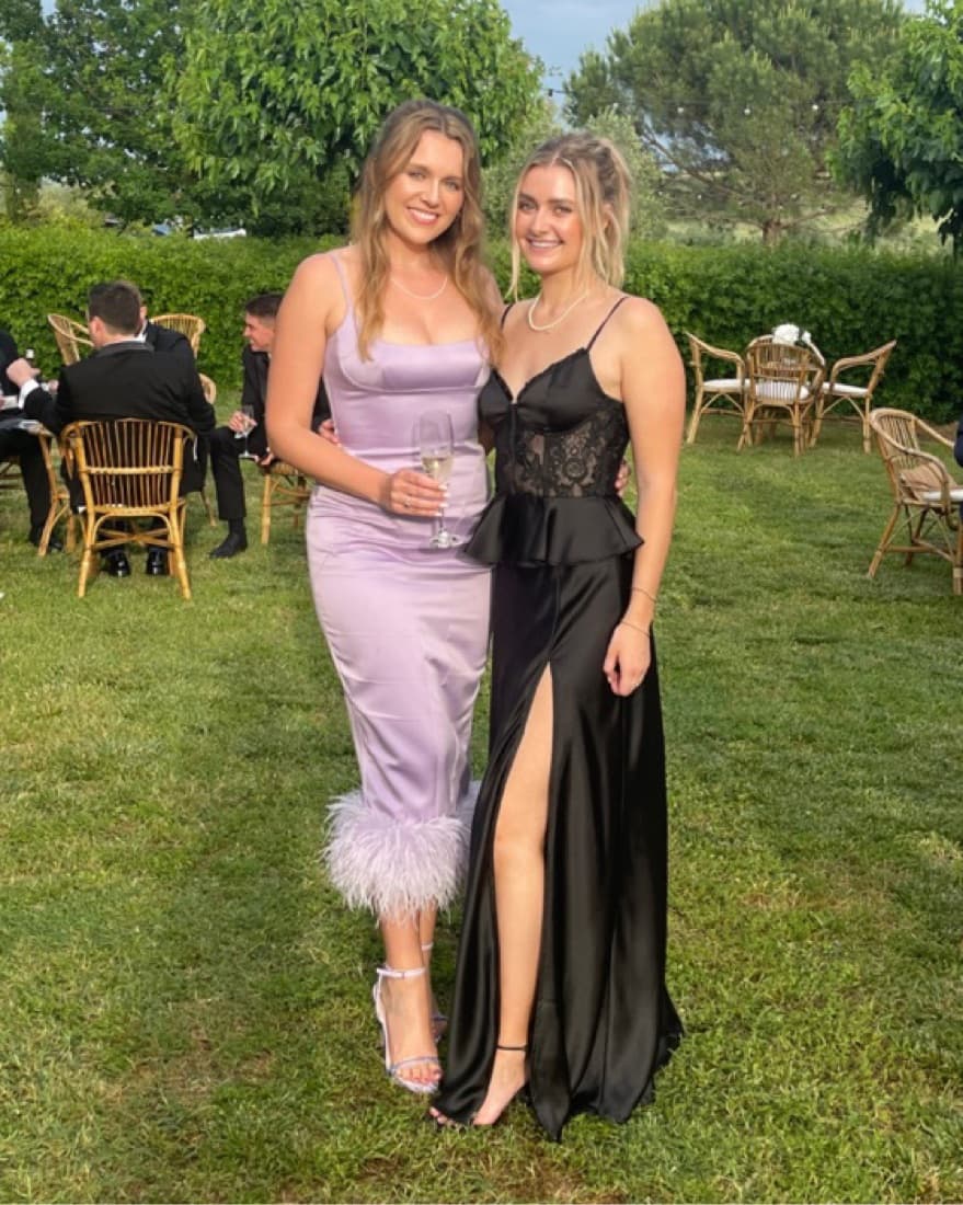 V Chapman Black Formal Dress - Image 1
