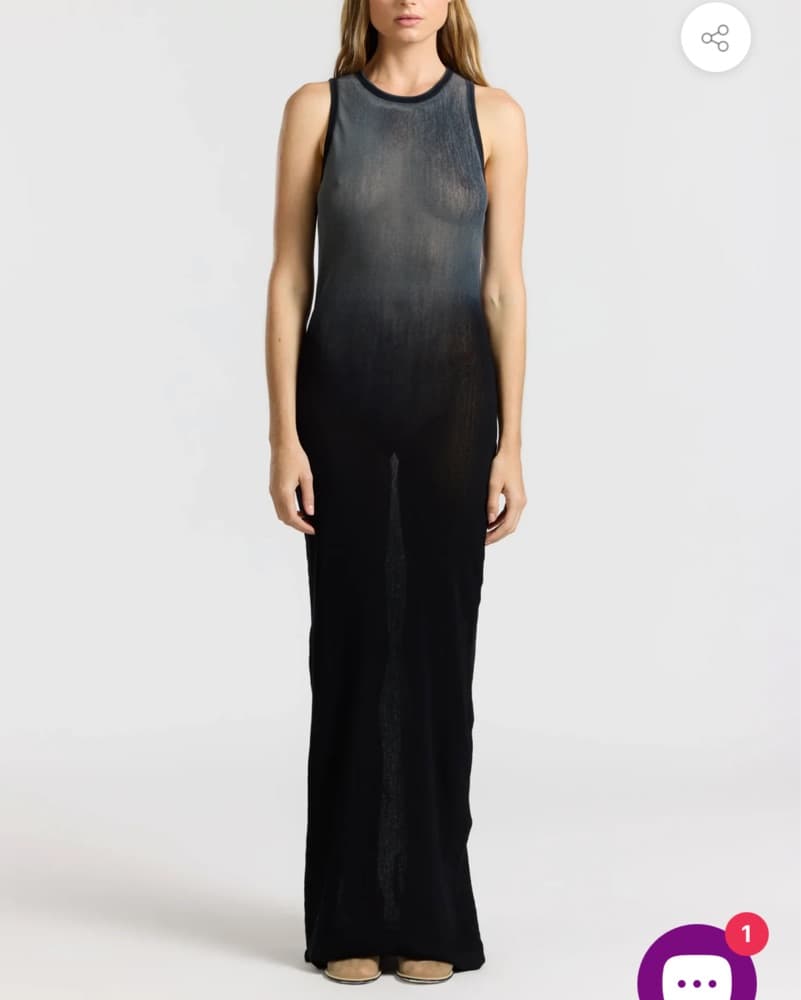 Rio Maxi Dress In Black Cast  - Image 1