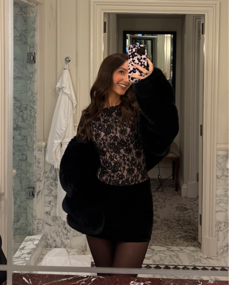 Black Cult Gaia Faux Fur Bentley Jacket - Image 3