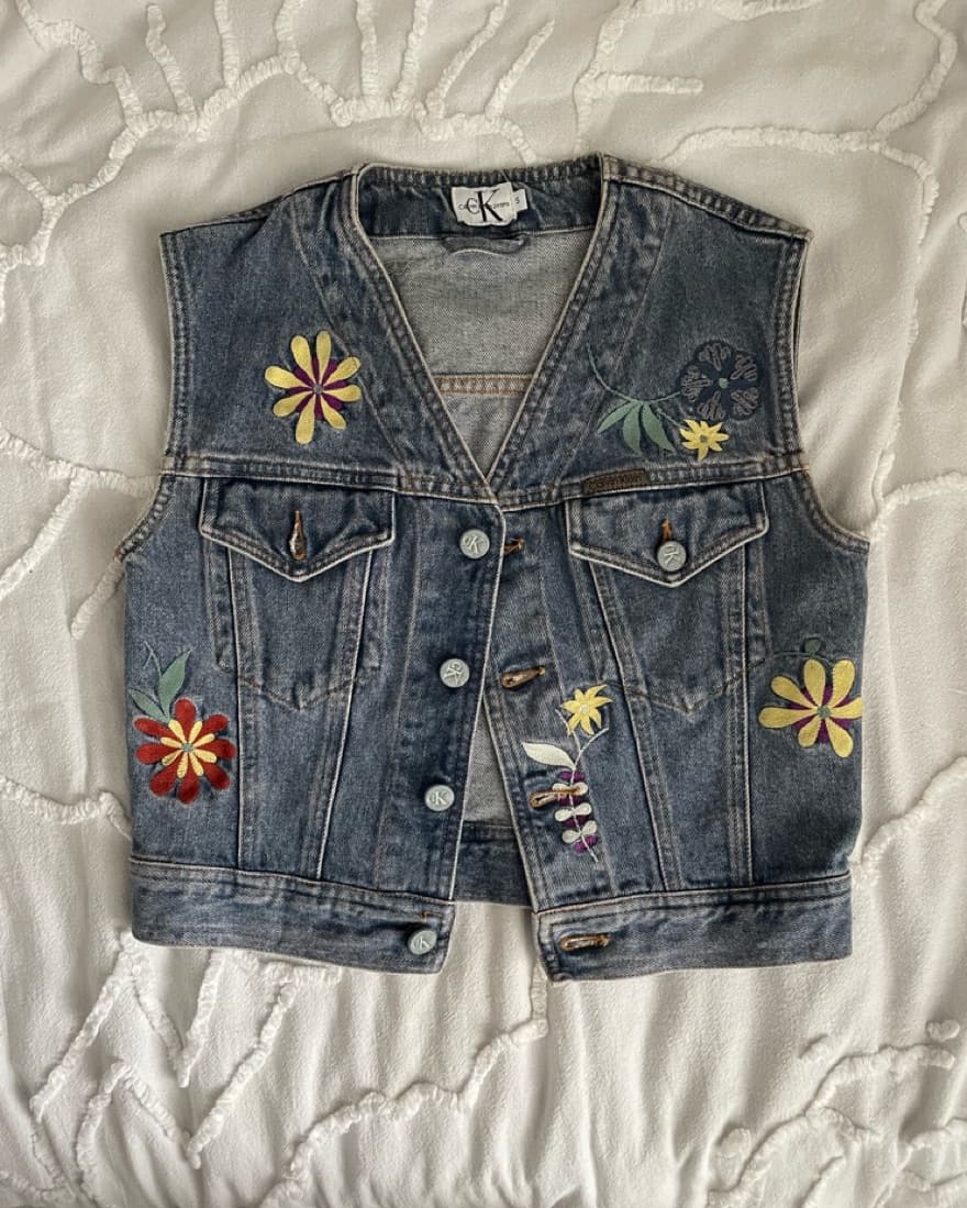 Vintage Calvin Klein Denim Vest  - Image 1