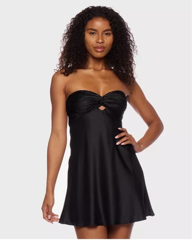 Strapless Black Semi Dress - Image 1