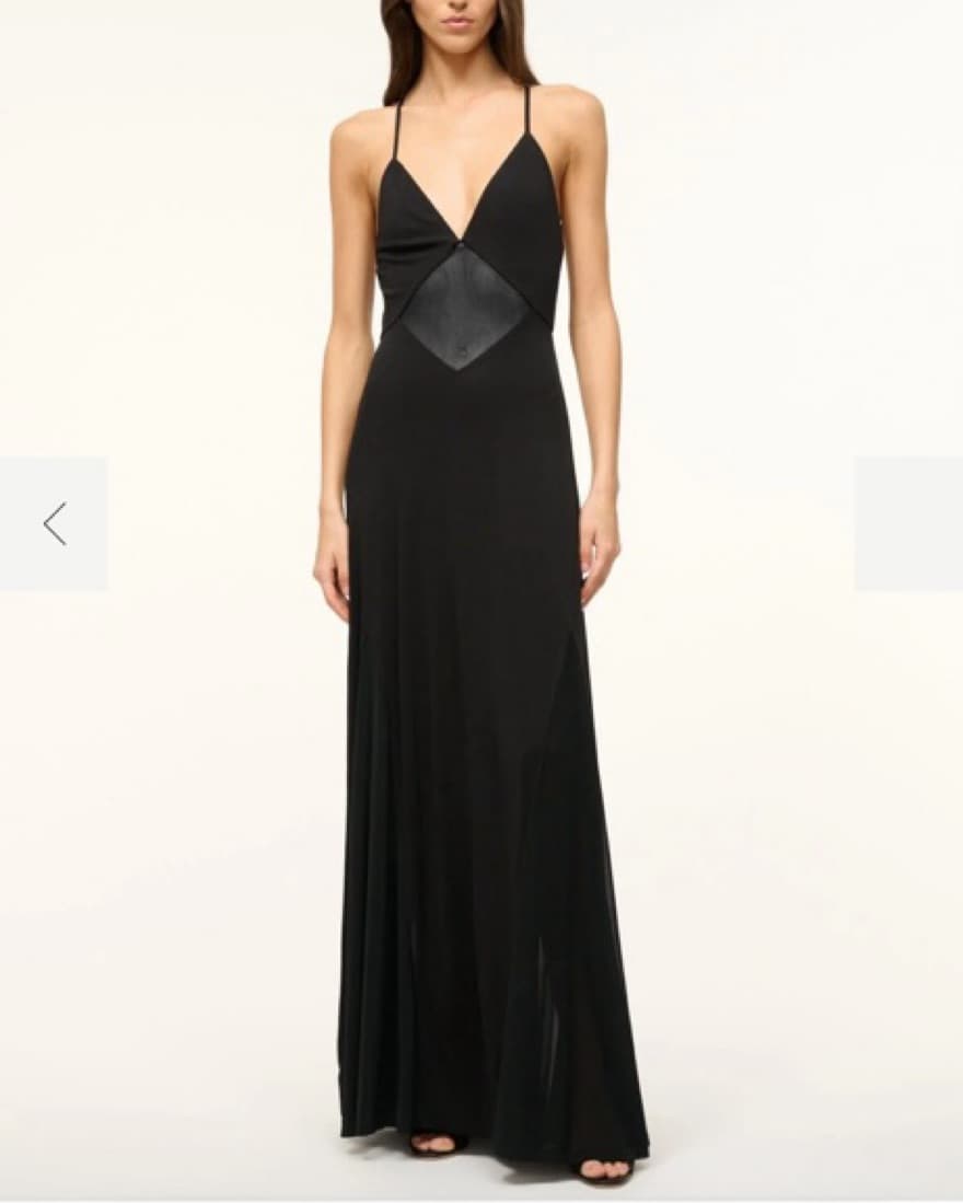 Staud Fleur Maxi Dress Black - Image 1