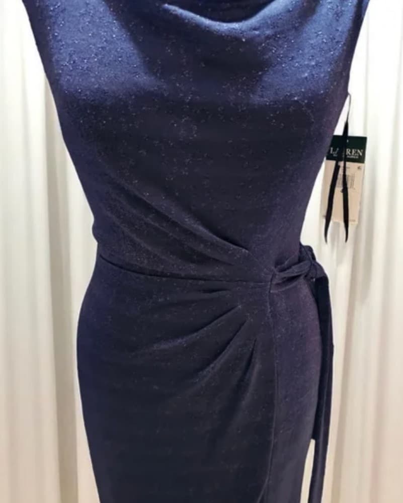 Ralph Lauren Sparkling Tie side Gown - Image 6