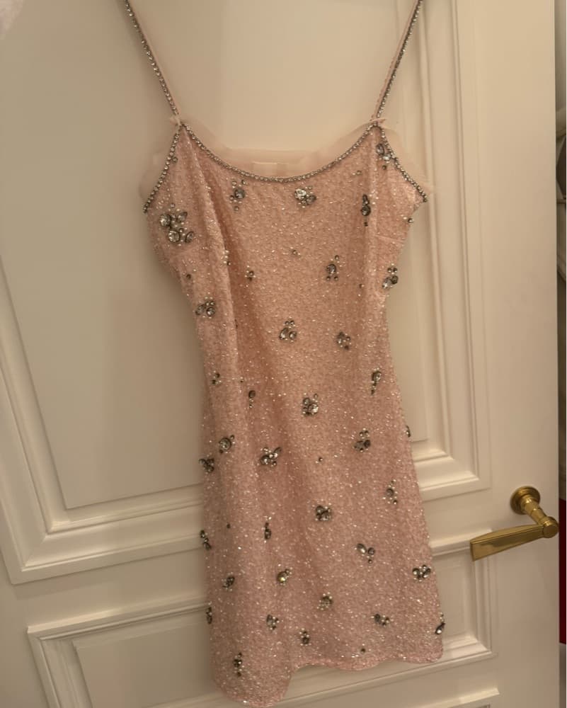 LoveShackFancy Sequin Pink  Dress - Image 2