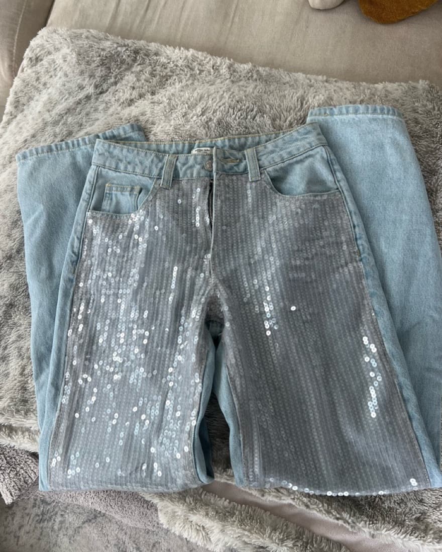 Mistress Rocks Stonewash Sequin Jeans  - Image 6