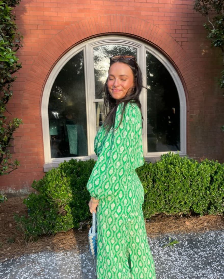 Green Printed Cotton Set - Image 4