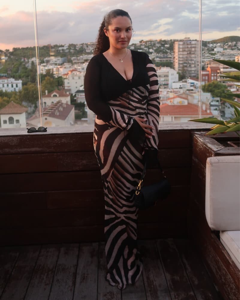 Rat & Boa Zebra Print Sabine Dress - Image 1
