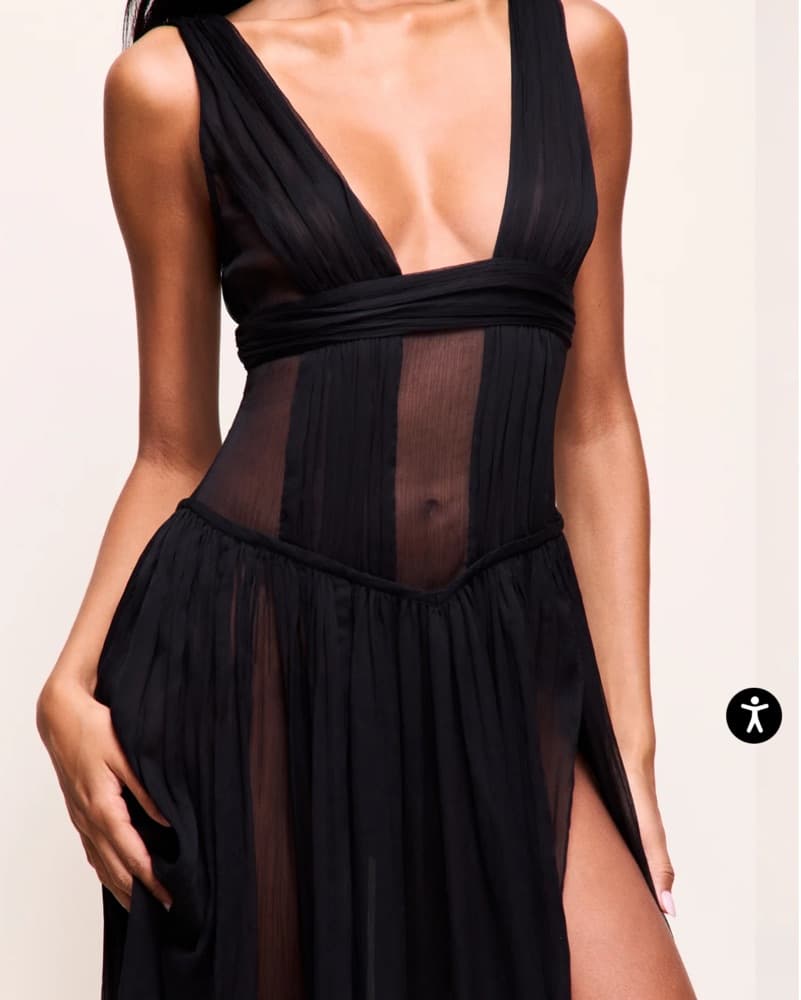 Amara Guizo Sheer Midi Slit Dress - Image 3