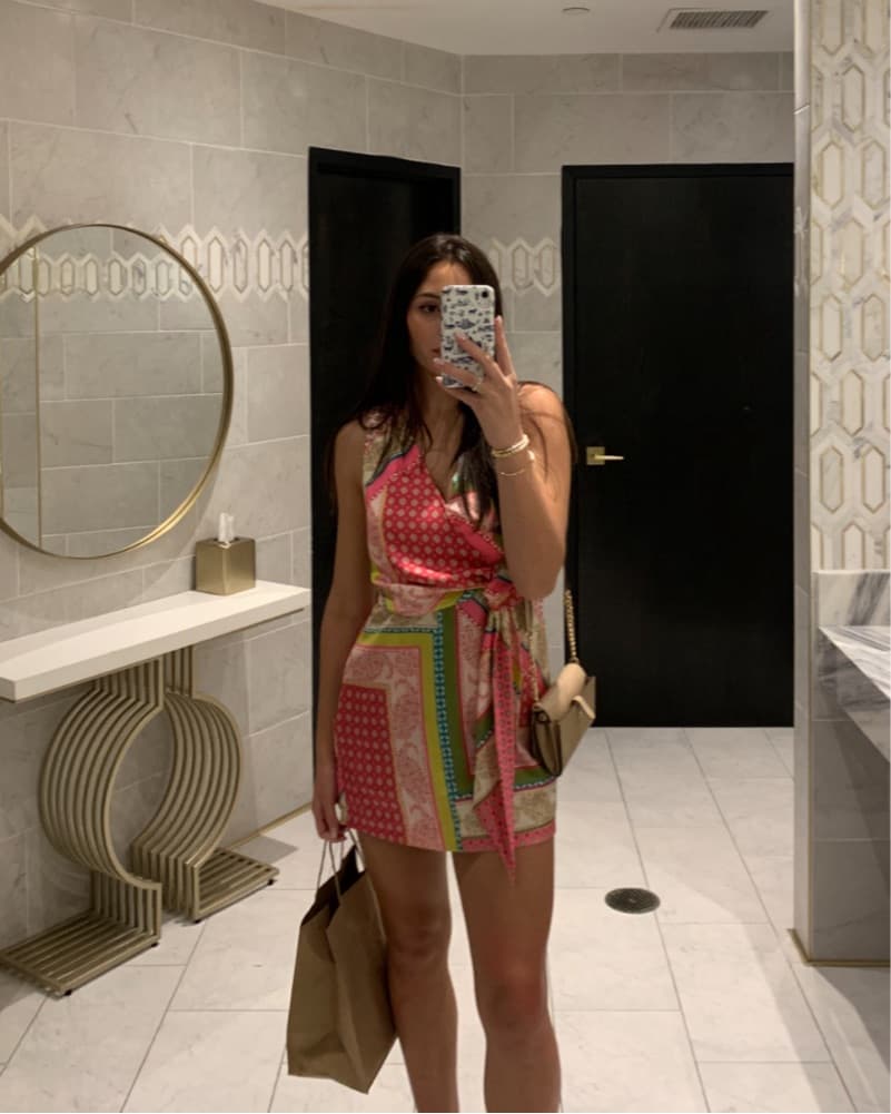 Zara Wrap Patchwork Dress - Image 5