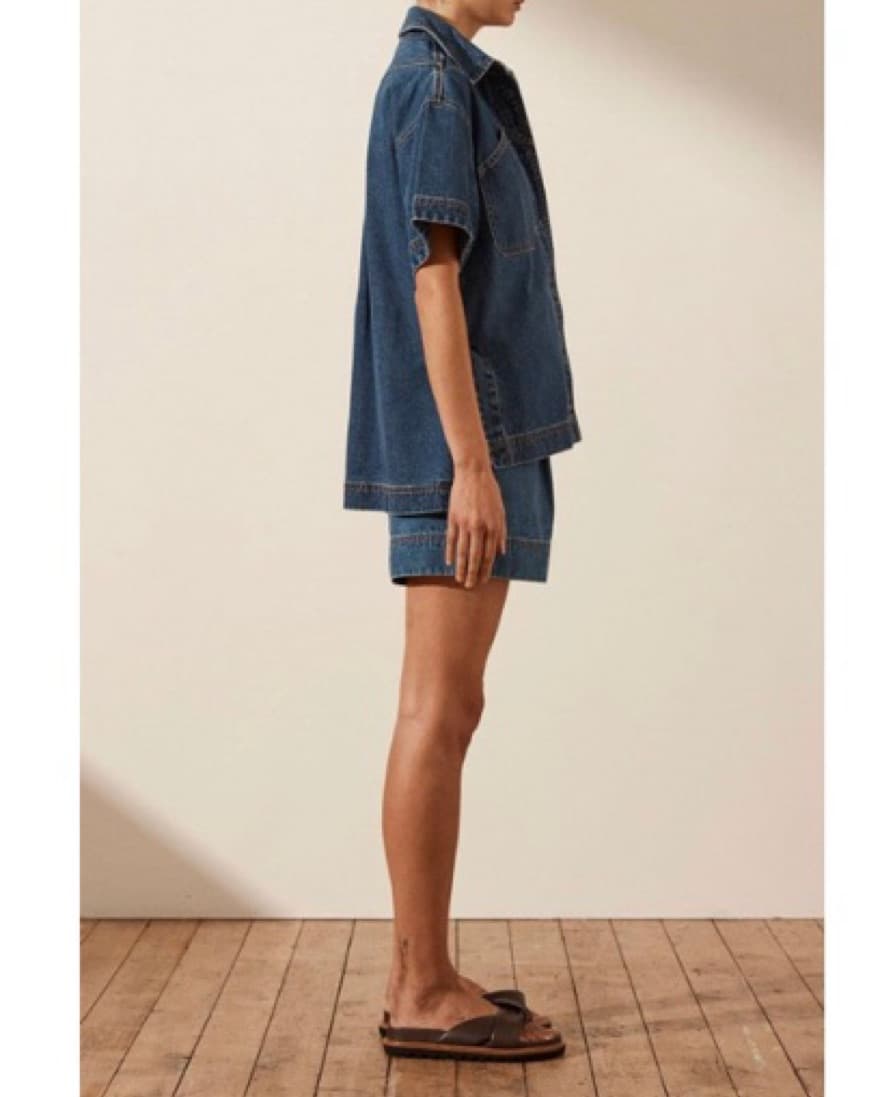 Shona Joy Emily Denim Shirt - Image 2