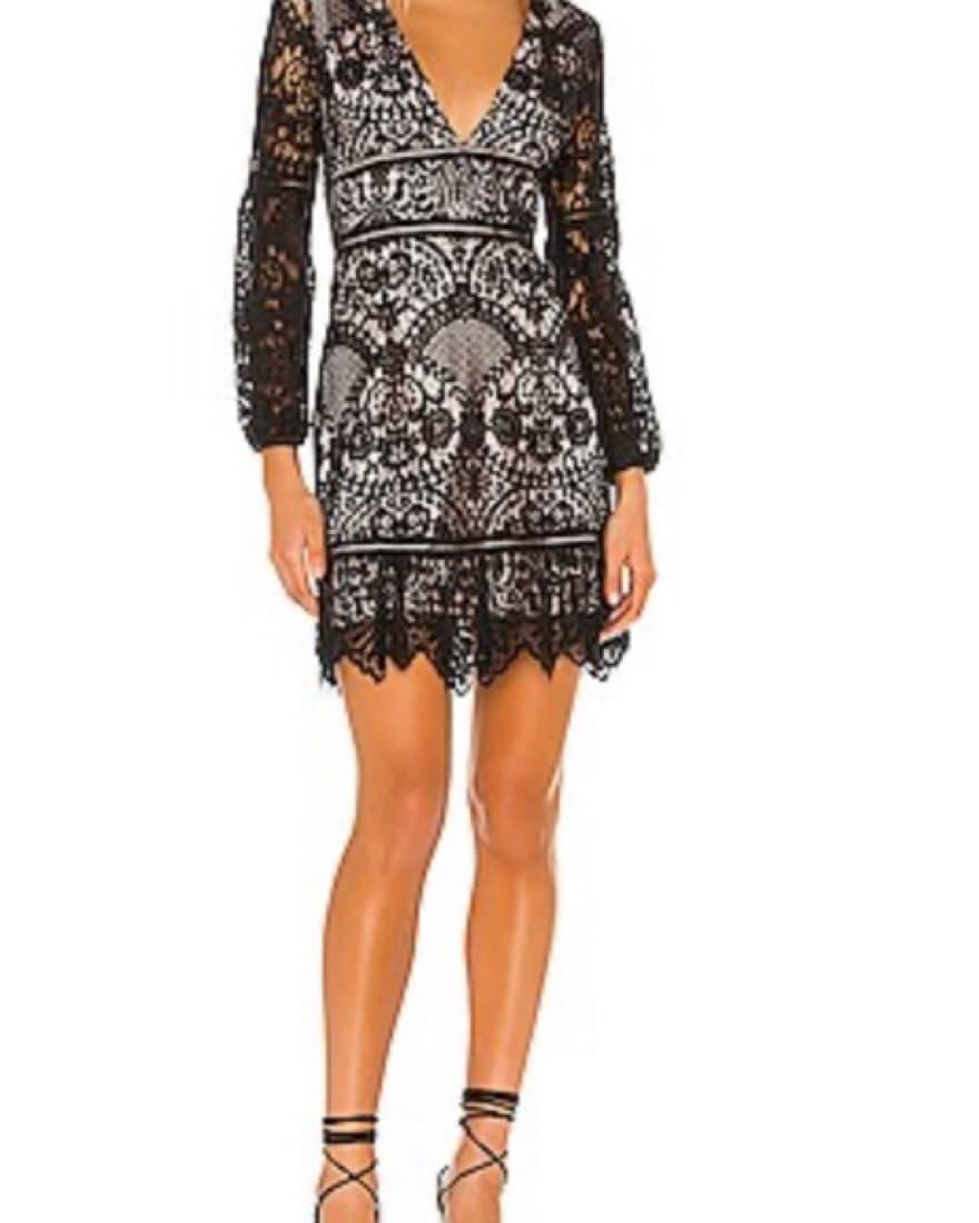 Black Lace RSVP MiniDress  - Image 2