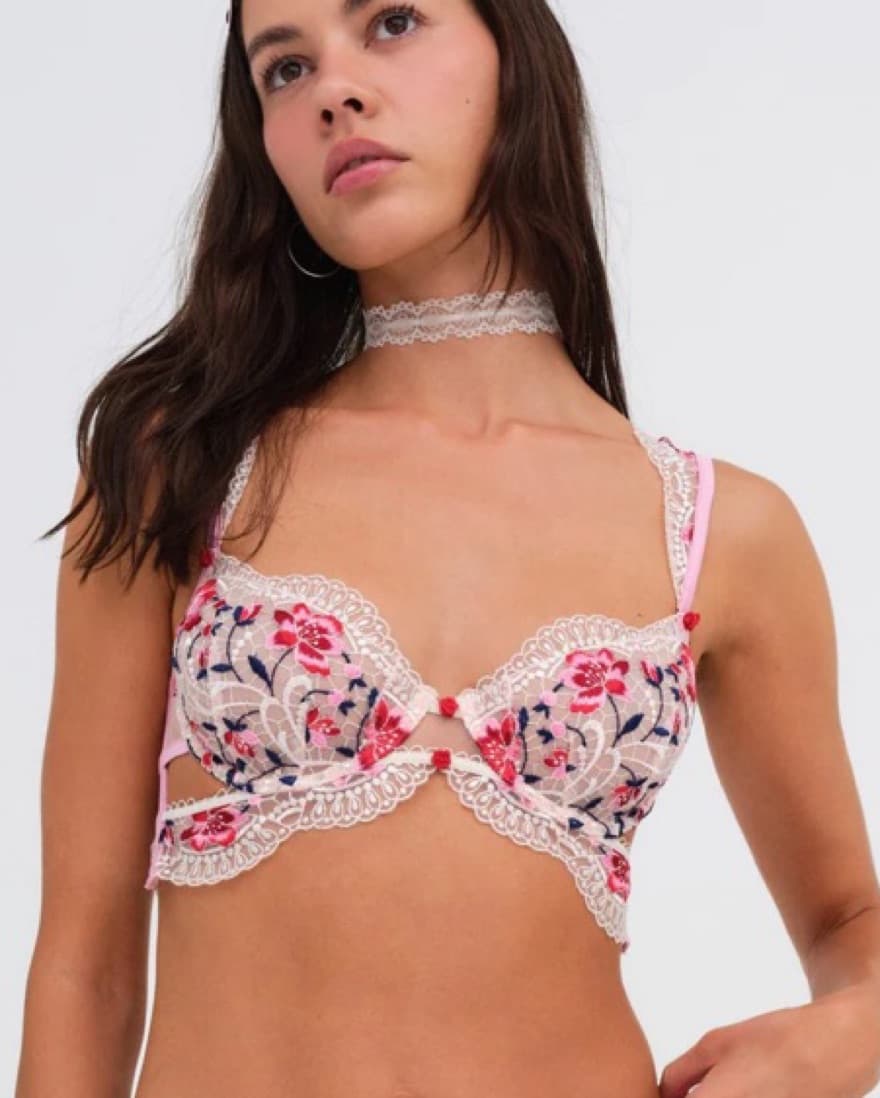 For Love & Lemons Festival Rose Bra - Image 3