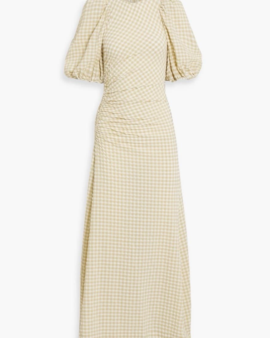 Ganni Gingham Long Dress - Image 3