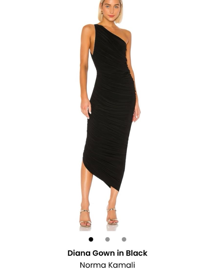 Norma Kamali Diana Gown Black - Image 1