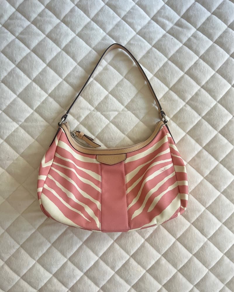 Coach Pink Zebra Purse - Image 1