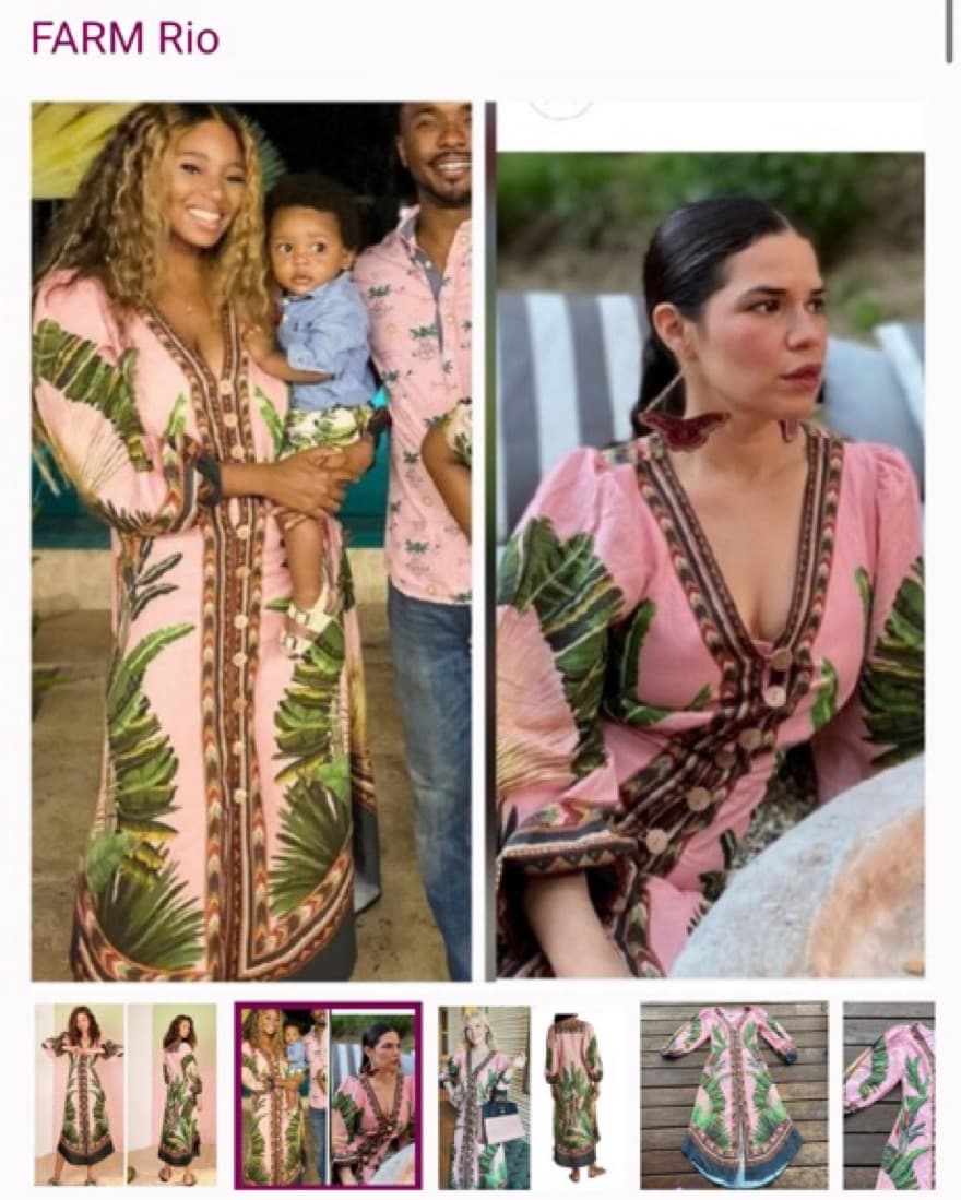Pink Farm Rio Tropical Midi Dress - Image 3
