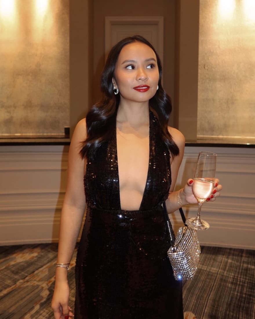 Sequin Halter Dress - Image 5
