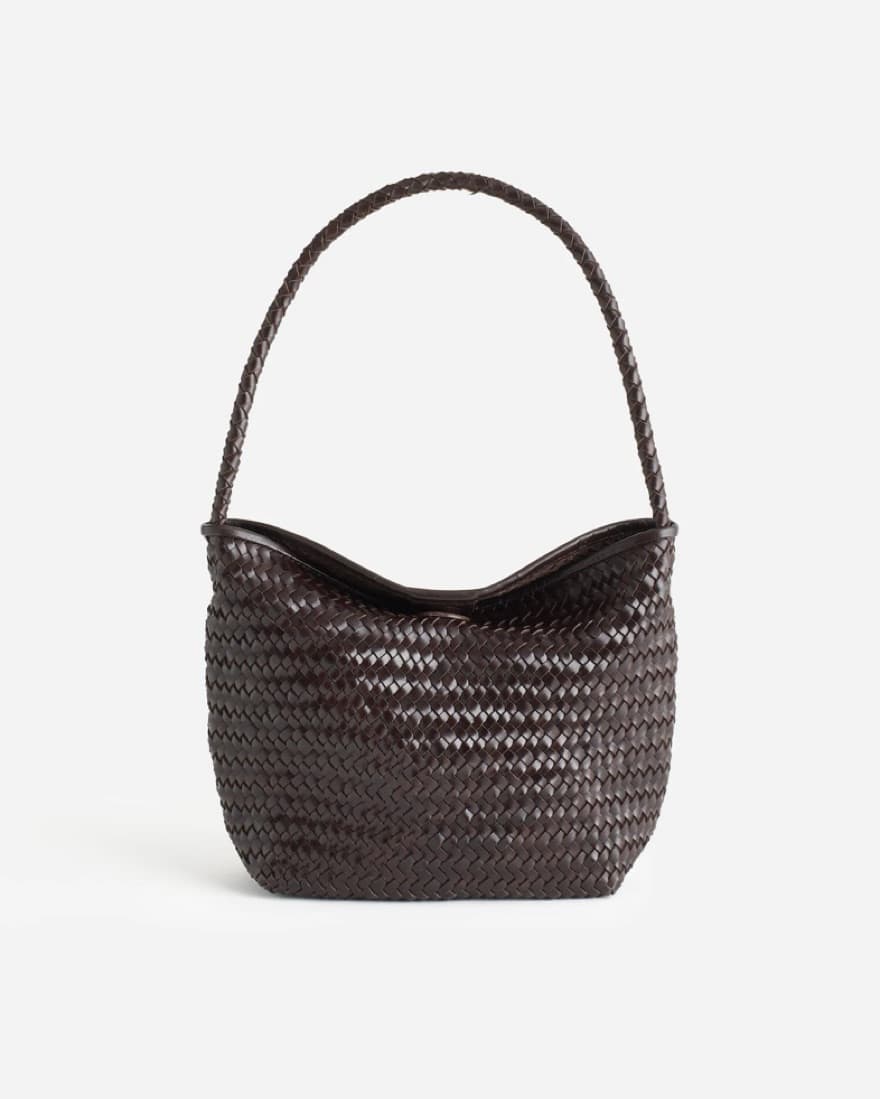 Handwoven Leather Shoulder Bag - Image 1