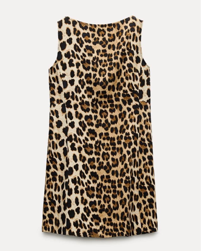 Zara Leopard Print Mini Dress - Image 2