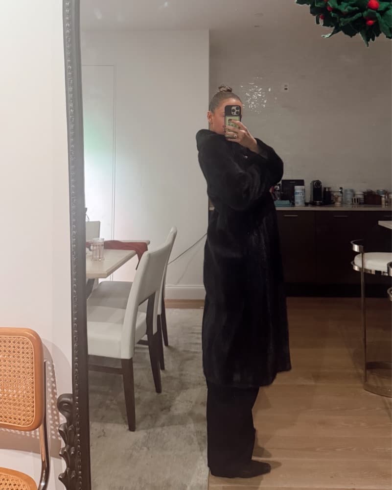 Long Fur Coat - Image 1