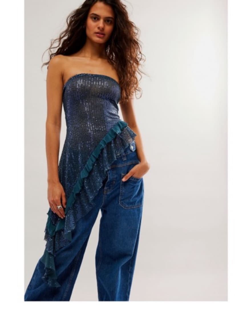 Sequin Aysmmetric Skirt OR Top - Image 2
