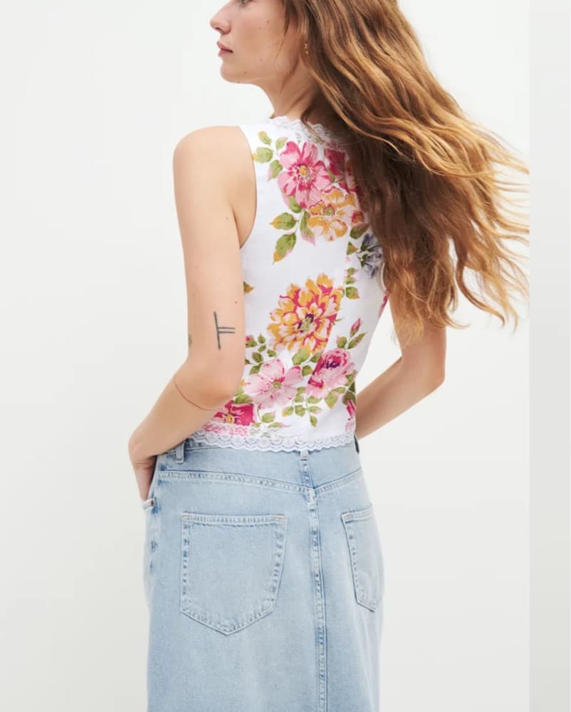 Reformation Rosalie Linen Top - Image 3