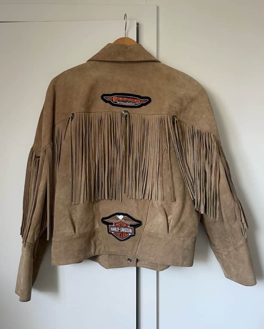 Vintage Harley Davidson Fringe Jacket - Image 1