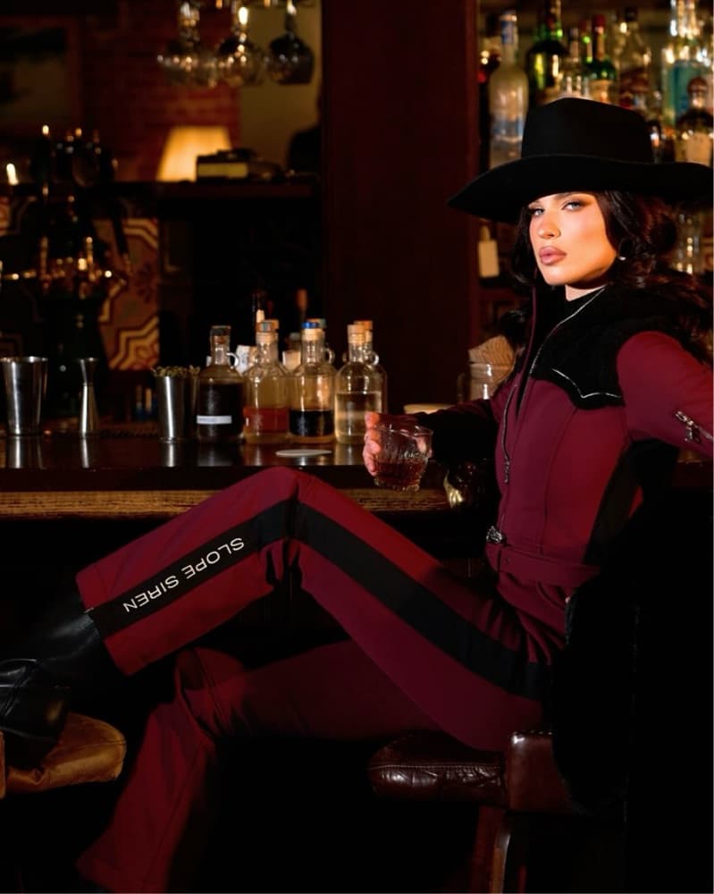 Burgundy Western Ski Suit - Image 6